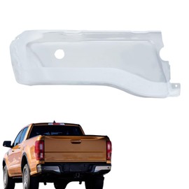 labwork Chrome Rear Bumper End Cap Driver Side Bumper Face Bars Replacement for Ranger 2019-2023 with Park Assist Sensors Hole