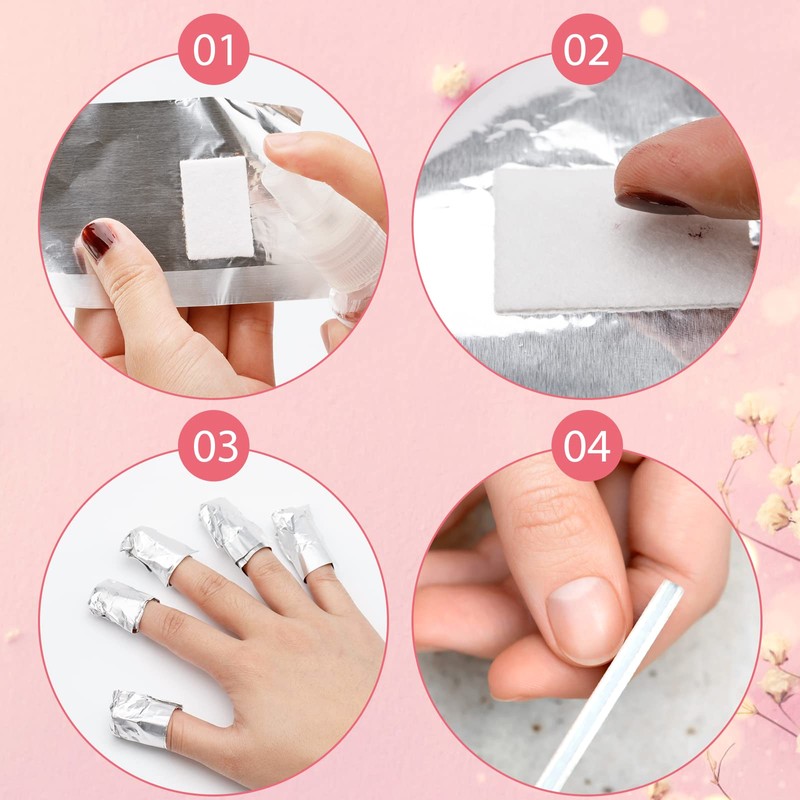 G2PLUS Gel Nail Remover Foils - 300PCS Nail Foil Removal