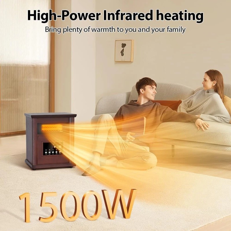 Trustech Infrared Electric Space Heater 1500W w/ Remote Control ECO