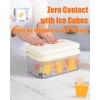 Brigii Ice Cube Tray with Lid&Bin, Ice Cube Mold with
