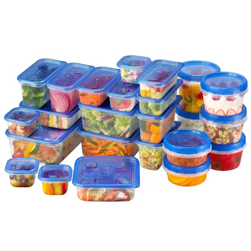 Ziploc Containers, 9 Types, 24 Pieces, Set