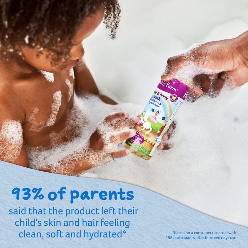Childs Farm Hair and body shampoo with blackberry and organic