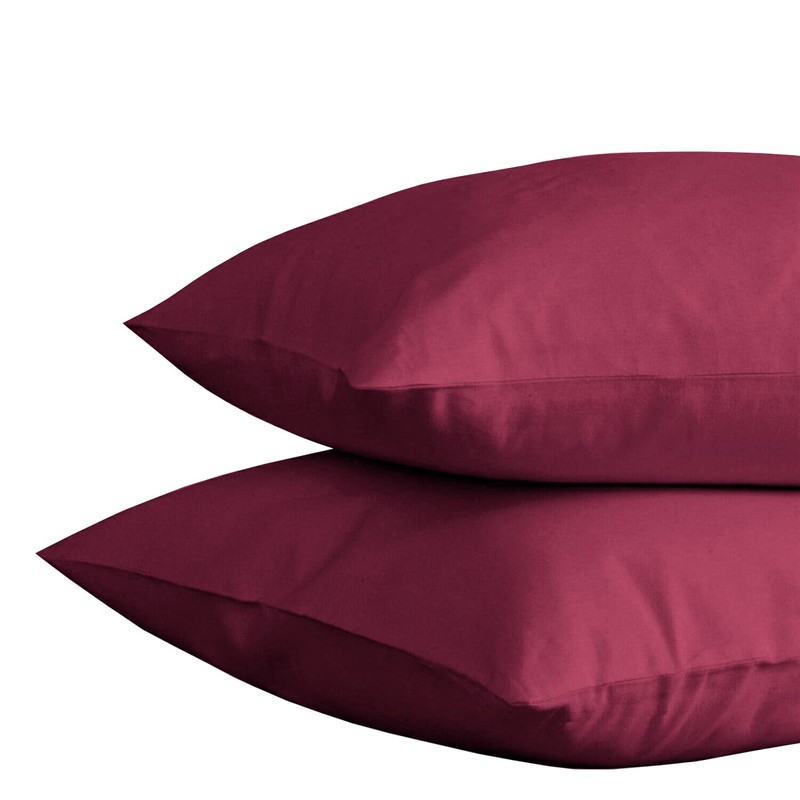 MOONLIGHT20015 Single Duvet Cover Burgundy Solid Soft Single Bedding Duvet