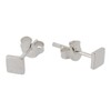 Touch Jewellery 925 Sterling Silver Small Square Stud Earrings