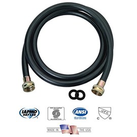 Washing Machine Hose Black Rubber, 5 Foot, Made in the USA - 2 PACK …