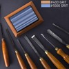 Sharp Pebble Sharpening Stones for Wood Carving Tools-Two Whetstones Grit