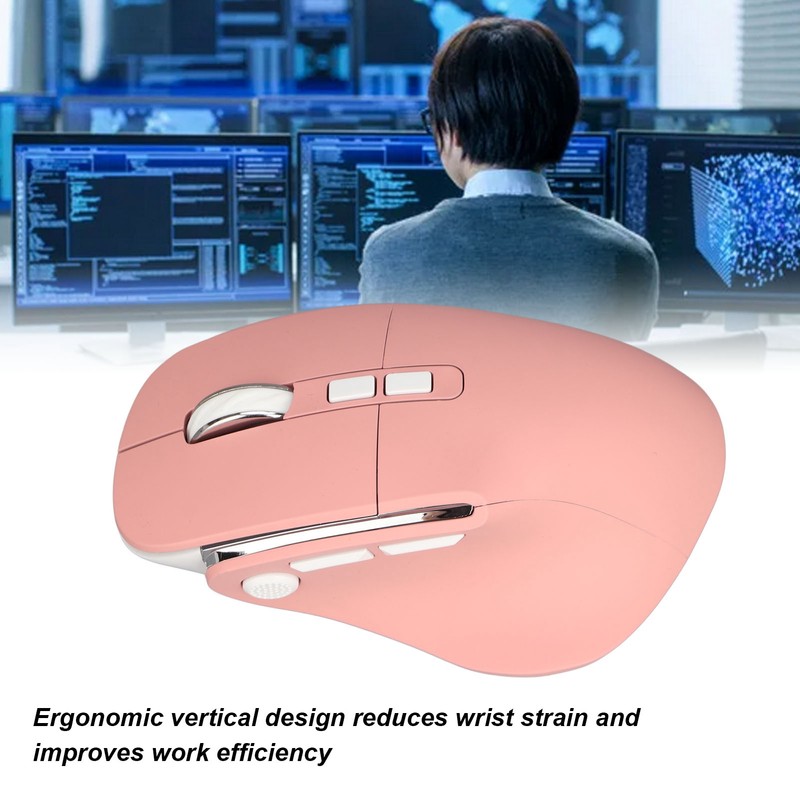 Vertical Ergonomic Mouse 2.4G Multi Function Button Rechargeable Wireless Mouse