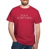 CafePress Sola Scriptura Dark T Shirt Men's Traditional Fit Dark