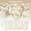 FOLAI Pack of 2 Boho Cheesecloth Table Runner Table Cloth