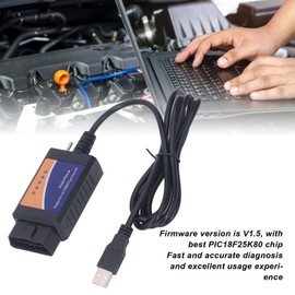 Acouto Herramienta de Diagnóstico de Automóvil ABS Herramienta de Escaneo de Automóvil para ELM327 PIC18F25K80 con Soporte de CD Todos los Protocolos OBD2 Reemplazo