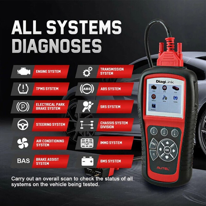 Autel 2025 Car All System Scanner Autel MaxiDiag Elite DiagLink
