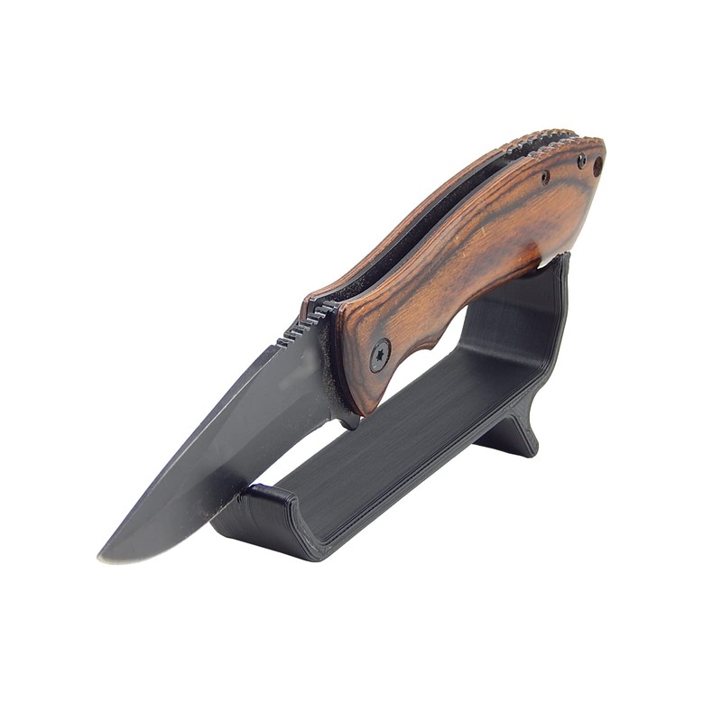 Black Knife Display Stand Rack Holder Organizer For 1 Single