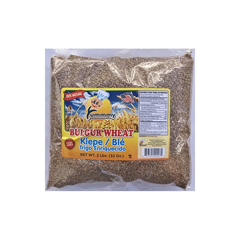 Yummmy Bulgur Cracked Wheat, Trigo Bulgur, 2 Lbs (32 Oz),
