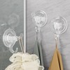 Antimbee 3 Pack Suction Cup Hooks, Clear Suction Cup Hanger,