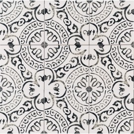 MSI La Paloma Encaustic 8 in. x 8 in. Glazed Porcelain Wall and Floor Tile for Bathroom, Kitchen Backsplash, and Countertop