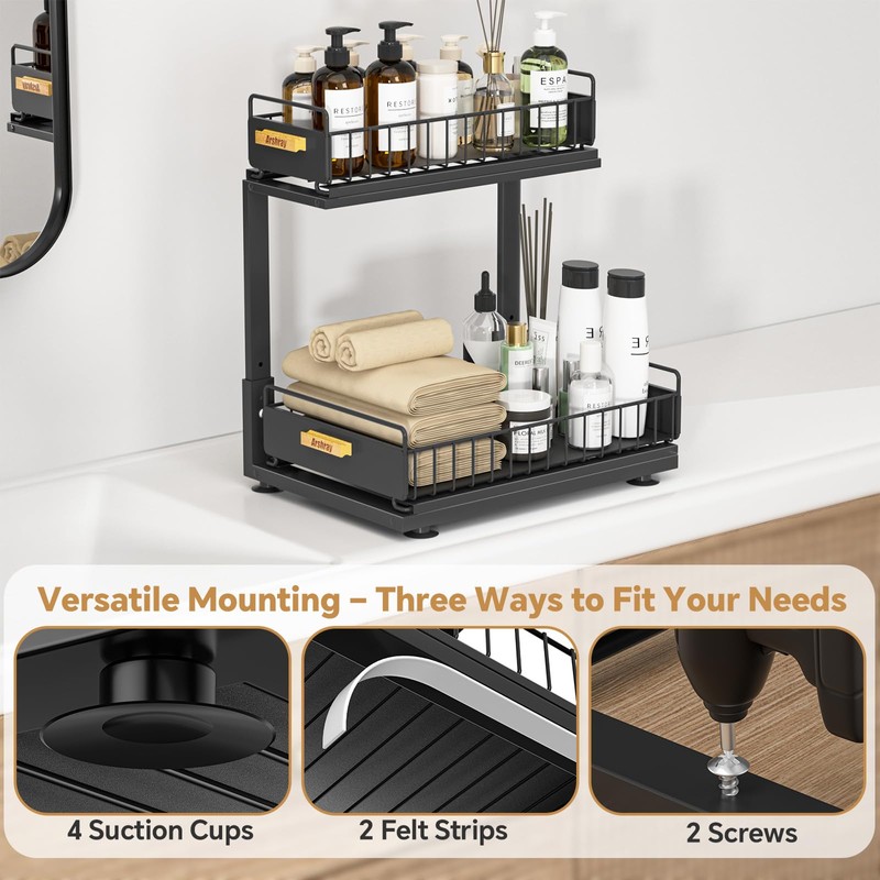 Under Sink Organizer Kitchen - Bathroom Organizers and Storage 2