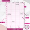 Undated Pink Marble Appointment Book Salons15mins Intervals Large A4 Size