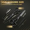 Professional Hair Cutting Scissors 6 Inch with Thinning Scissors for