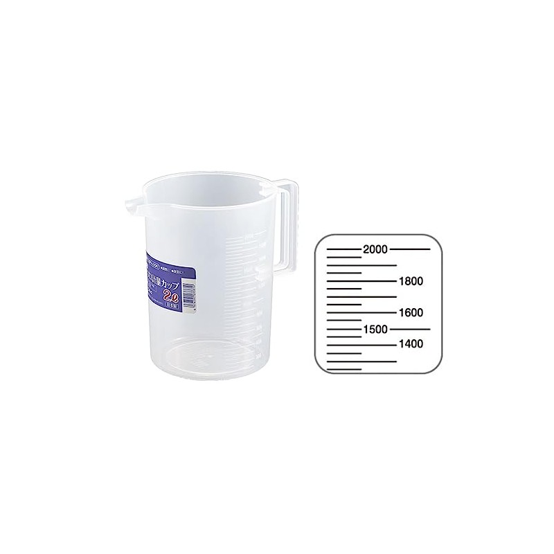 Entec Polypropylene Measuring Cup 2L Natural 723A