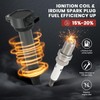 UF557 Ignition Coil Pack and Iridium Spark Plugs Set of