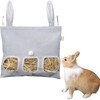 Rabbit Hay Feeder, Bunny Hay Bag for Rabbits,Rabbit Feeder Fabric