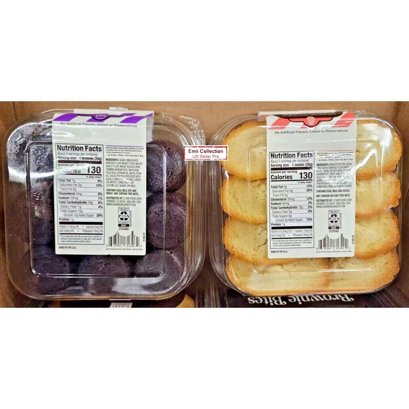Sugar Bowl Bakery Madeleines & Brownie Bites (2 Containers)