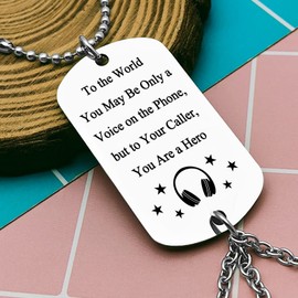 911 Dispatcher Gift Rearview Mirror Car Window Hanging Decor for EMS 911 Dispatcher Appreciation Retirement Gift Car Interior Rearview Mirror Pendant