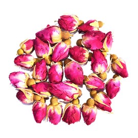Chinese Tea Culture Red Rose Tea, a full rosy taste and aroma match the visual beauty of rosebuds, flowery aroma, and a golden infusion, nourishing your skin and uplifts your mood, Loose Leaf Tea - 1oz