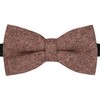 King & Priory Highland Weave Burgundy Bow Tie