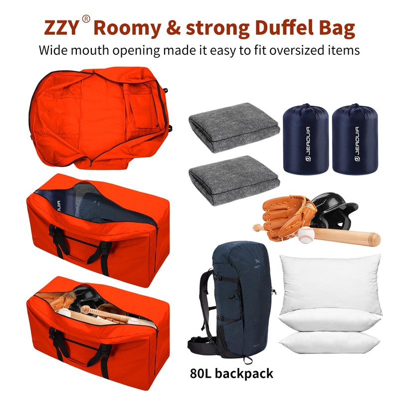 Extra Large Duffle Bag 110L Travel Duffle Lightweight Luggage Bag