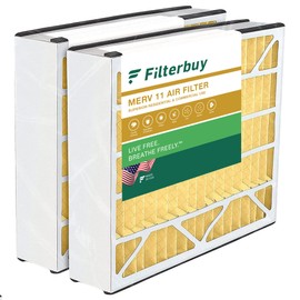 Filterbuy 20x20x5 Air Filter MERV 11 Allergen Defense (2-Pack), Pleated HVAC AC Furnace Air Filters Replacement for Trion Air Bear 255649-103 (Actual Size: 19.63 x 20.63 x 4.88 Inches)