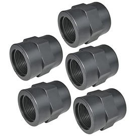 AERZETIX - C52029 - Set of 5 Pressure Threaded Sleeves 3/4 Inch Female/Female for Screwing in Plastic PN 10 Bar - Pressure Fitting for Screwing in