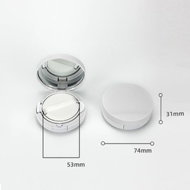 UUYYEO 15g Portable Air Cushion Puff Box Empty Makeup Powder Container DIY Cushion Foundation Case Cosmetic Makeup Case BB CC Sun Cream Container White
