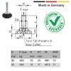 cyclingcolors 4 x Threaded Plugs Square Tube Adjustable Screw Foot