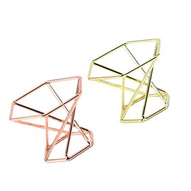 TOVINANNA 2Pcs Stainless Steel Powder Puff Holder Stylish Design Makeup Accessories for Women for Powder Puff Storage and Organization