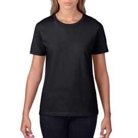 Anvil Ladies 100% Combed Ring Spun Cotton T-Shirt Black