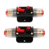 12‑24V Inline Circuit Breaker with Manual Reset Fuse Holder Battery
