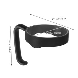 Ciieeo 2pcs Coffee Cup Handle Grip Lightweight Tumbler Holder for Cups Ergonomic Design for Secure Grip for Travel Outdoor Activities Black