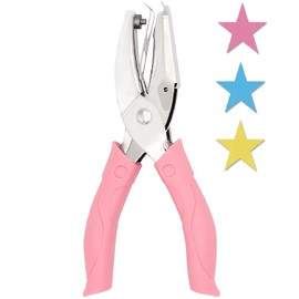 Jeemiter Star Hole Punch for DIY Craft Tags Clothing Ticket Scrapbook Tool (1/4 Inch Star Shape Hole)