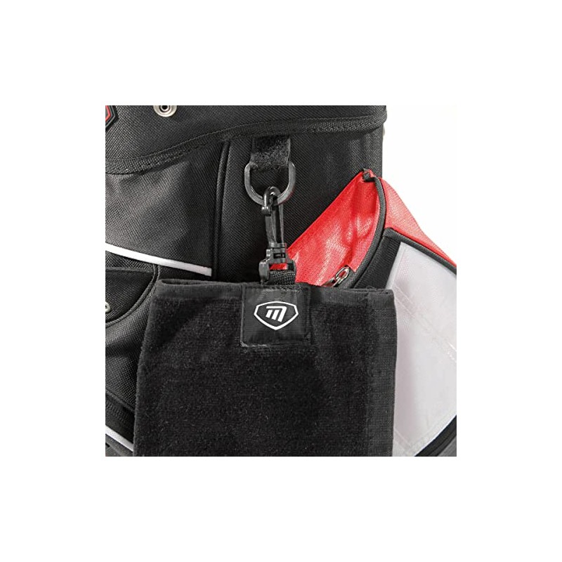 Masters Tri-Fold Golf Towel with Bag Clip And Club Scrub