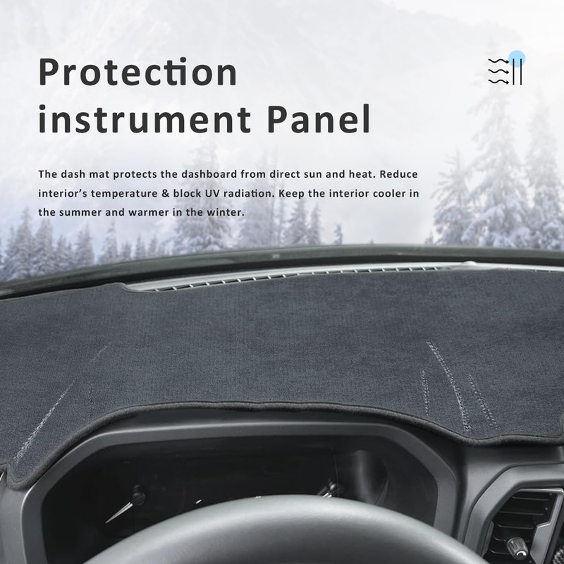 auovo Dashboard Cover Mat Compatible with Ford Bronco Sport Accesories