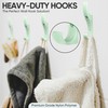 Toughook Unbreakable Hooks, 10 Pack (Mint Green) Heavy Duty Plastic