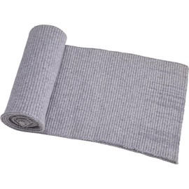 GORGECRAFT Ribbing Knit Fabric Waistband Collar Neckline Trim Cuffs Material Sewing Supplies Handcrafted Ribbed Trimming for Sleeve Cuffs Jacket Neckline Edging Garments Gray 37.4x5.7inch