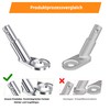 NICEDACK Bicycle Trailer Coupling, 12 mm Bicycle Tow Bar, Dog