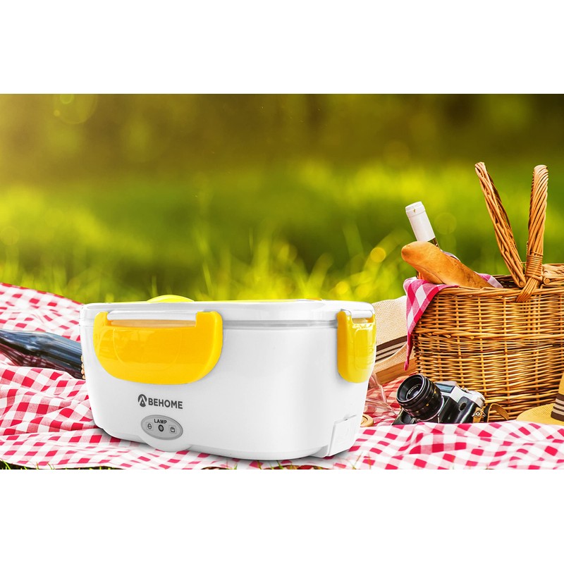BEHOME Electric Food Warmer Plastic Yellow 1.5 L