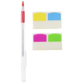 Redi-Tag Write-On Removable Index Tabs, 1-1/16 x 1-1/4 Inches, 48 Tabs per Pack, 4 Assorted Colors, 1-Pack (33148) (RTG33148)
