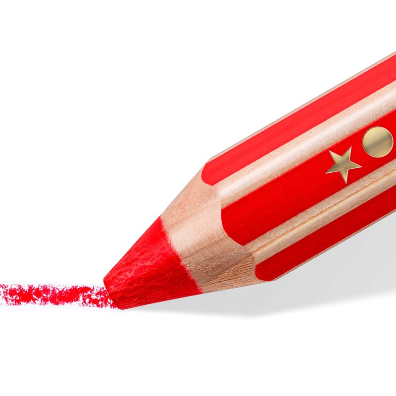 Staedtler 3-in-1 Noris Junior Colouring Pencils (Colourful, Wax and Watercolour