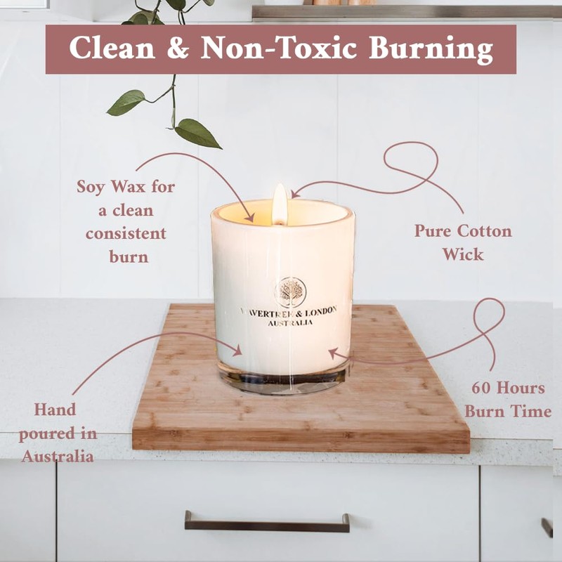Wavertree & London Organic English Rose Scent Soy Wax Candle