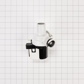 Whirlpool WP34001340 OEM Front Load Washer Drain Pump, White