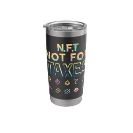 NFT Art Crypto Cryptocurrency Non-fungible Token Stainless Steel Insulated Tumbler